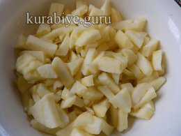 Профитроли с заварным яблочным кремом