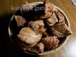 Сливочное рагу из говядины с шампиньонами 
