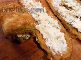 Запеканка из кабачков с сырной начинкой