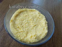 Запеканка из кукурузной каши с говяжьим фаршем