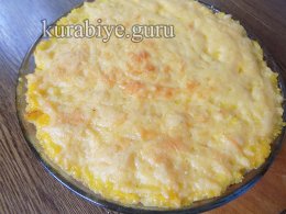 Запеканка из кукурузной каши с говяжьим фаршем