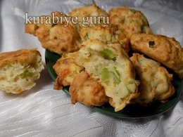 Сырное печенье с зелёным луком 