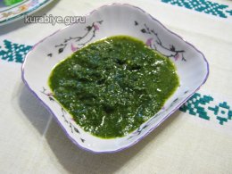 Зелёный соус, песто