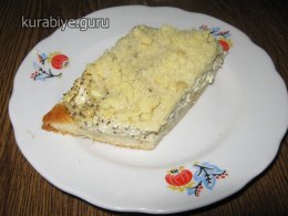 Пирог с творожной начинкой