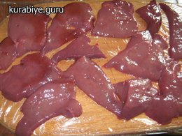 Отбивные из печени говяжьей