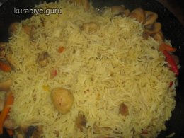 постный плов с грибами шампиньонами