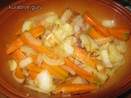 Свинина тушеная с овощами