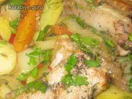 Свинина тушеная с овощами