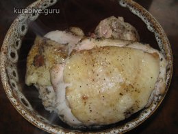 обжариваем курицу
