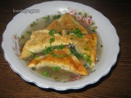 Грибной суп с "ушками", рецепт