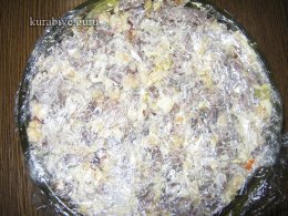 Слоёный салат «Обжорка»