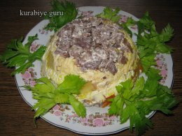 Слоёный салат «Обжорка»