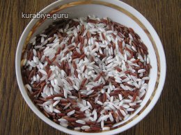 Густой сливочный суп с красным рисом и курицей
