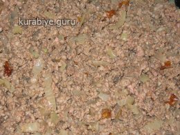 Рагу из свинины и грибов с полентой 