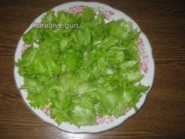 Лёгкий салат  с куриной печенью Принчипесса 