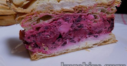  Закусочный торт с копчёной сёмгой и икорным кремом