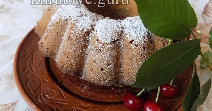 Вишневый кекс с маком