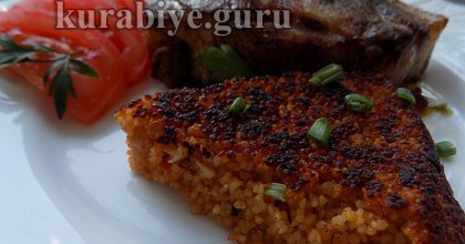 Хрустящая лепёшка из кускуса с томатами