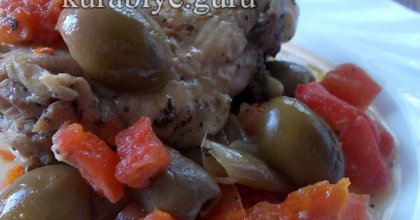 Тушеная курица по-провански