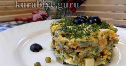 Салат язичницький з оливками 