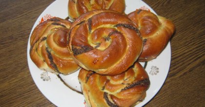 Булочки с маком