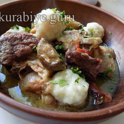 Рагу из говядины с клёцками