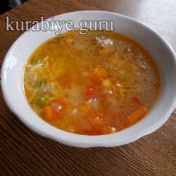 Суп с фрикадельками и рисом по-колумбийски