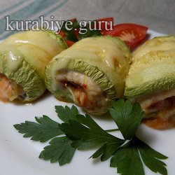 Рулетики із кабачків з курячим філе