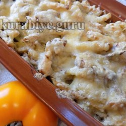 Картофель с печенью, запеченные в духовке