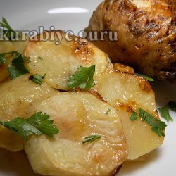 Картофельный гратен с запечённой курицей