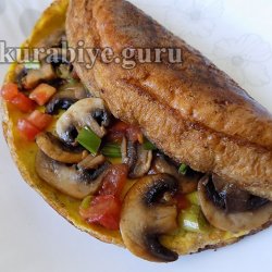 Омлет з шампіньйонами й овочами