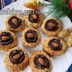 Печенье Вороний глаз с орехами