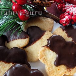 Апельсинове печиво в шоколадній глазурі