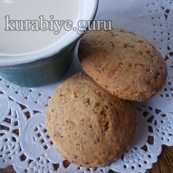 Маковые коржики на сметане