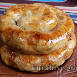 Ковбаса домашня з курятини у духовці