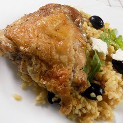 Курка з булгуром по-грецьки