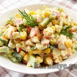 Салат із крабовими паличками