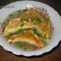 Грибной суп с "ушками", рецепт