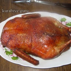 Качка фарширована рисом і грибами